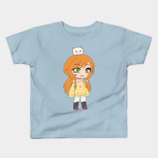 Gacha Life Series - Katie chan and her cat Kids T-Shirt